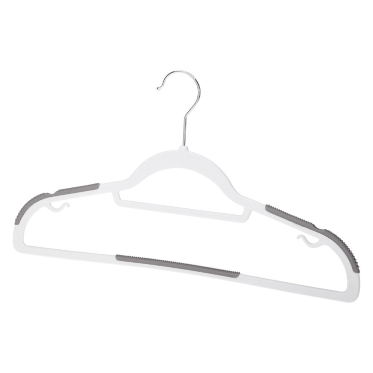 Komplet wieszaków plastikowych z powierzchnią antypoślizgową PABLO 5 sztuk